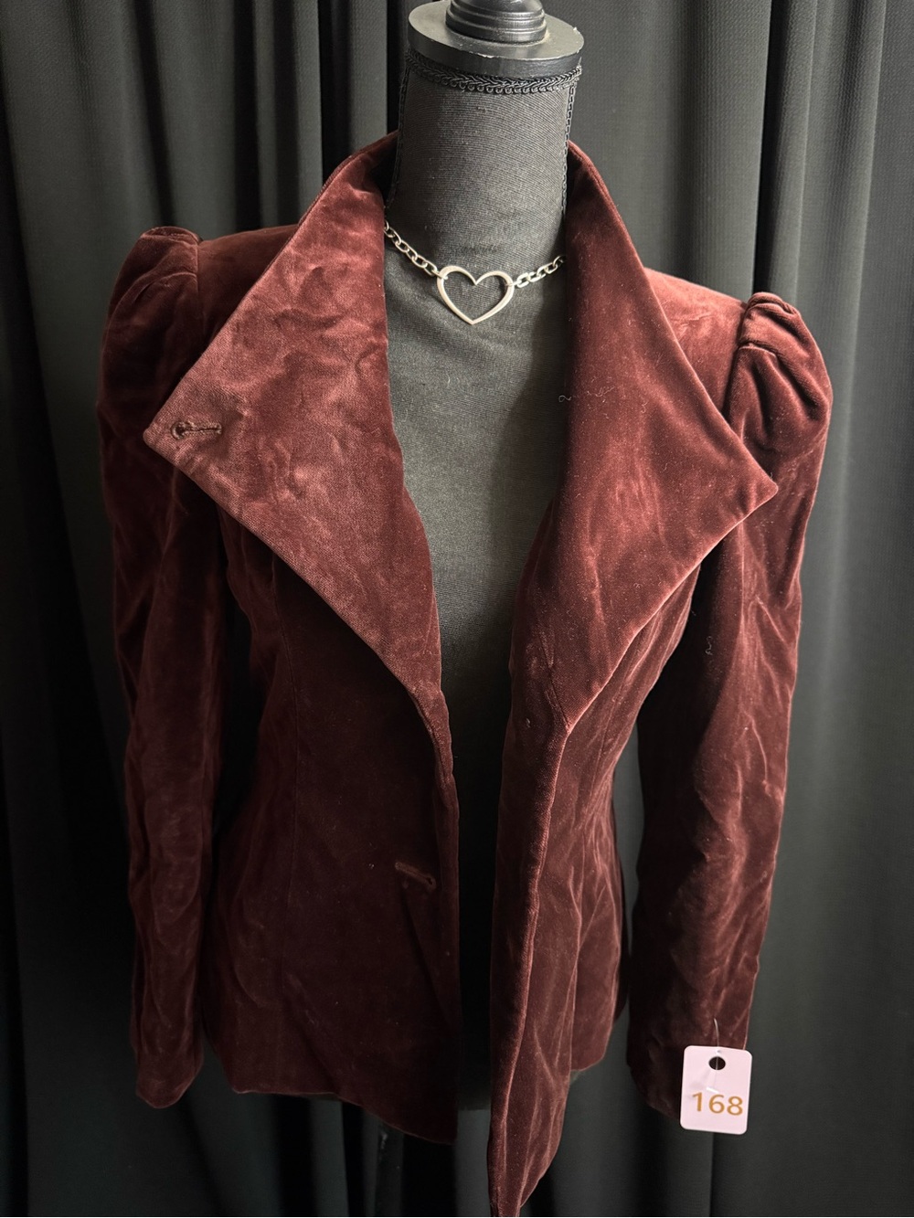 Women's Velvet Blazer in Wine